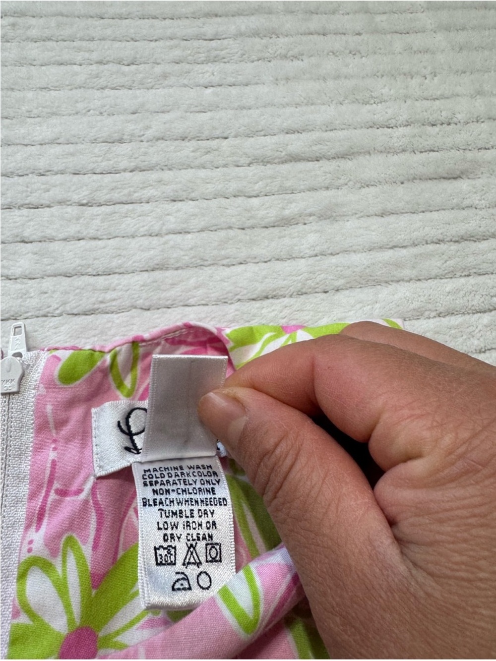 Lilly Pulitzer Pink & Lime Patchwork A-Line Dress - Picture 6 of 8